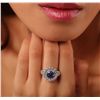 Image 1 : 14KT White Gold 2.27ct Tanzanite and Diamond Ring