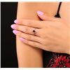 Image 2 : 14KT Yellow Gold 1.01ct Rubellite and Diamond Ring