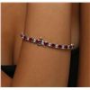 Image 3 : 14KT White Gold 7.35ctw Ruby and Diamond Bracelet