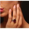 Image 2 : 14KT White Gold 9.26ct Ruby and Diamond Ring