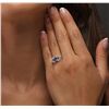 Image 3 : 14KT White Gold 1.47ct Tanzanite and Diamond Ring