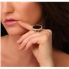 Image 3 : 14KT Yellow Gold 18.72ct Smoky Quartz and Diamond Ring