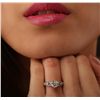 Image 1 : Platinum 1.02ct I-1/K Diamond Ring