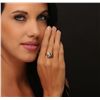 Image 2 : 18KT Yellow Gold 0.16ctw Emerald and Diamond Ring