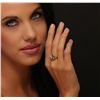 Image 3 : 18KT Yellow Gold 0.16ctw Emerald and Diamond Ring