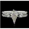 Image 4 : 18KT White Gold 1.41ctw Diamond Ring