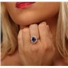 Image 1 : 14KT Rose Gold 3.30ct Tanzanite and Diamond Ring