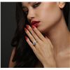 Image 1 : 14KT White Gold 1.51ctw Diamond Ring