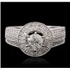 Image 5 : 14KT White Gold 1.51ctw Diamond Ring