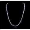 Image 5 : 14KT White Gold 34.63ctw Tanzanite and Diamond Necklace