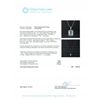 Image 6 : 14KT White Gold 1.56ct Aquamarine and Diamond Pendant With Chain
