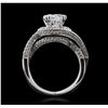 Image 6 : 18KT White Gold 3.17ctw EGL USA Certified Diamond Ring