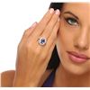 Image 3 : 14KT White Gold 3.13ct Tanzanite and Diamond Ring