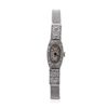Image 5 : Ladies Art Deco Platinum and 18KT White Gold Allemahn Montreux Diamond Wristwatch