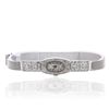 Image 6 : Ladies Art Deco Platinum and 18KT White Gold Allemahn Montreux Diamond Wristwatch