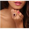 Image 2 : 14KT Yellow Gold 9.21ct Ruby and Diamond Ring