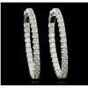 Image 5 : 14KT White Gold 7.63ctw Diamond Earrings