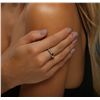Image 2 : 14KT Yellow Gold 0.51ct Tourmaline and Diamond Ring
