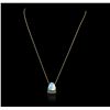 Image 5 : 14KT Yellow Gold 0.18ct Diamond Pendant