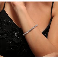 14KT White Gold 8.30ctw Diamond Tennis Bracelet