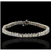 Image 3 : 14KT White Gold 8.30ctw Diamond Tennis Bracelet