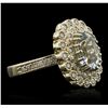 Image 5 : 14KT Yellow Gold 2.27ct Aquamarine and Diamond Ring