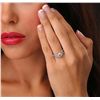 Image 1 : 18KT White Gold EGL Certified 2.08ctw Diamond Ring