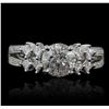 Image 5 : 18KT White Gold EGL Certified 2.08ctw Diamond Ring