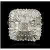 Image 3 : 14KT White Gold 2.83ctw Diamond Ballerina Ring