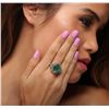Image 1 : 14KT White Gold 5.17ct Emerald and Diamond Ring