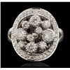 Image 4 : 14KT White Gold 0.81ctw Diamond Ring