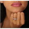 Image 1 : 18KT White Gold 1.55ctw Diamond Ring