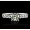 Image 4 : 18KT White Gold 1.55ctw Diamond Ring
