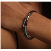 Image 3 : 14KT White Gold 5.96ctw Diamond Bangle Bracelet