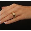 Image 3 : 18KT Yellow Gold 0.90ctw Diamond Ring