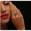 Image 3 : 14KT White Gold 1.85ct Tanzanite and Diamond Ring