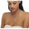 Image 2 : 14KT White Gold 26.27ctw Tanzanite and Diamond Necklace