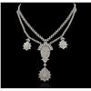 Image 6 : 18KT White Gold 29.88ctw Diamond Suite