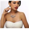 Image 2 : 14KT White Gold 12.04ctw Sapphire and Diamond Necklace