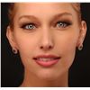Image 2 : 14KT Rose Gold 2.07ctw Ruby and Diamond Earrings
