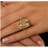 Image 1 : 14KT Yellow Gold 16.38ct Citrine and Diamond Ring