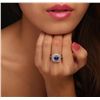 Image 1 : 14KT White Gold 1.94ct Tanzanite and Diamond Ring