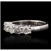 Image 4 : 14KT White Gold 1.46ctw Diamond Ring