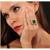 Image 3 : 14KT Yellow Gold 9.53ct GIA Certified Emerald and Diamond Ring