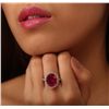 Image 1 : 14KT White Gold 7.66ct Ruby and Diamond Ring