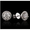 Image 5 : 18KT White Gold 1.53ctw Diamond Earrings