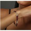 Image 3 : 14KT Yellow Gold 4.32ctw Ruby and Diamond Bracelet