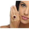 Image 1 : 14KT Yellow Gold 12.63ct Ruby and Diamond Ring