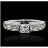 Image 4 : 18KT White Gold 1.31ctw Diamond Ring