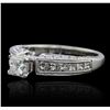 Image 5 : 18KT White Gold 1.31ctw Diamond Ring